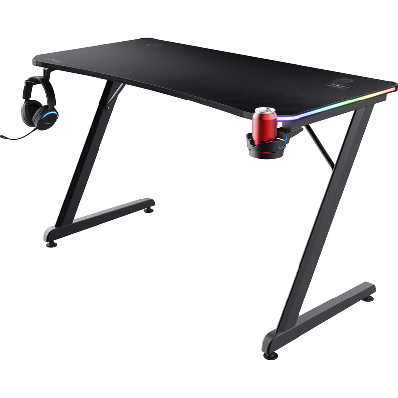 Load image into Gallery viewer, Trust gxt 709 luminus rgb-gamingbureau gaming desk (zwart)
