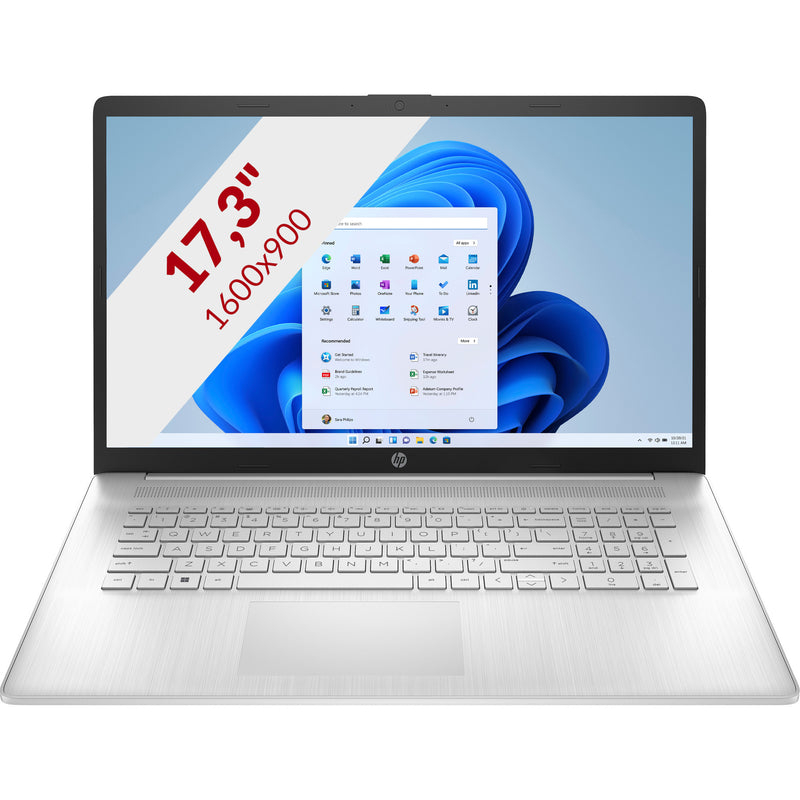 Load image into Gallery viewer, Hp 17-cp2151nd (bn6m4ea) 17.3 laptop (zilver | ryzen 5 7520u | radeon graphics | 8 gb | 512 gb ssd)