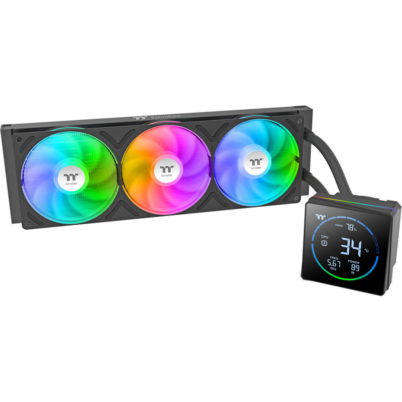 Load image into Gallery viewer, Thermaltake th360-s v3 argb sync aio liquid cooler waterkoeling (zwart)