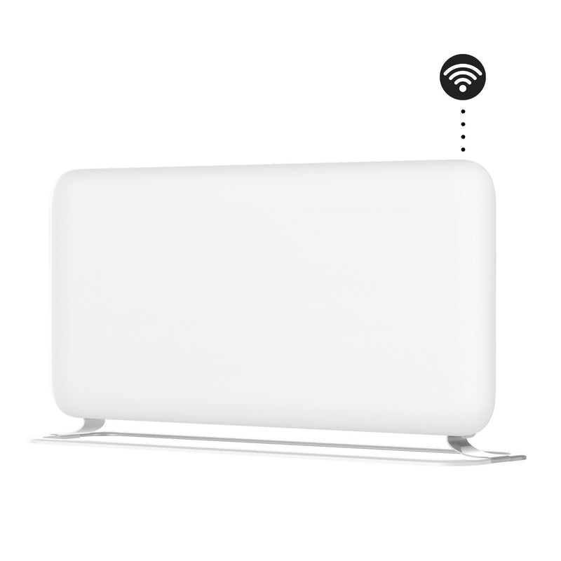 Afbeelding laden in galerijviewer, Mill steel wifi paneelverwarming pa1500wifi4a met voet, 1500 watt convector (wit, wifi 2,4 ghz (wifi 6), bluetooth 5.2, zigbee 3.0 + app)