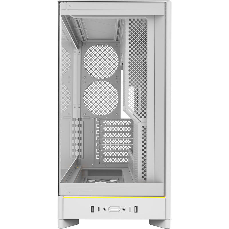 Load image into Gallery viewer, Montech hs02 midi tower behuizing (wit | 2x usb-a | 1x usb-c | rgb | tempered glass)