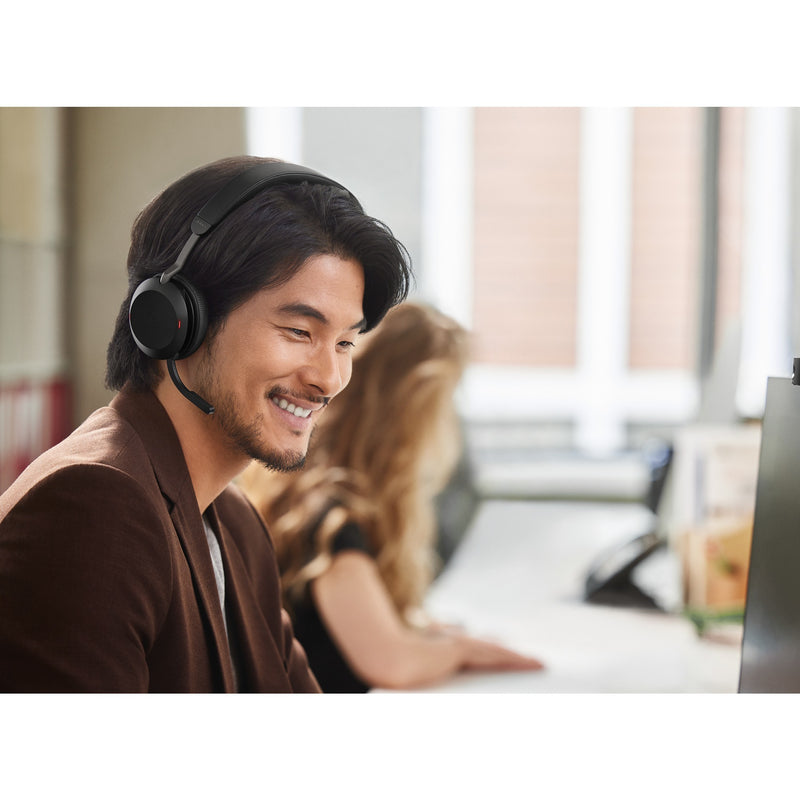 Load image into Gallery viewer, Jabra evolve2 75 on-ear headset (zwart, link380c, microsoft teams)