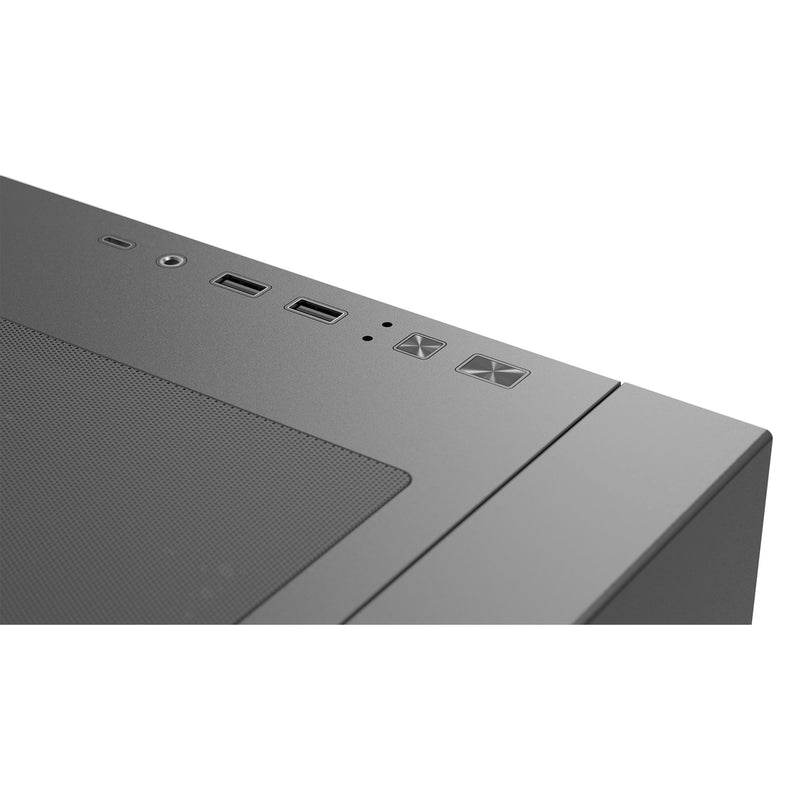 Load image into Gallery viewer, Aerocool b502a midi tower behuizing (zwart | 2x usb-a | 1x usb-c | rgb)