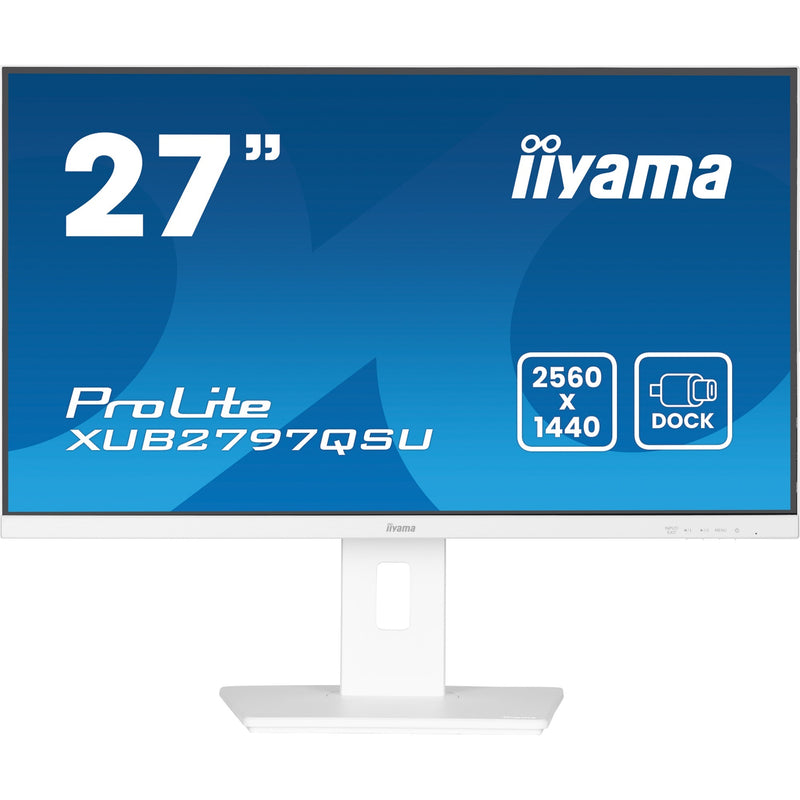 Load image into Gallery viewer, Iiyama prolite xub2797qsu-w2 27 monitor (wit, hdmi, displayport, 2x usb-a, usb-b)