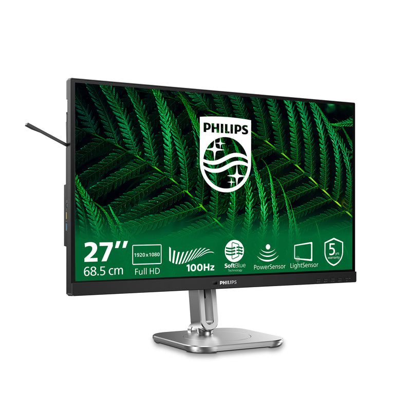 Load image into Gallery viewer, Philips 27b2g5200 27 monitor (zilver zwart, vga, hdmi, displayport, usb, audio, 100 hz)