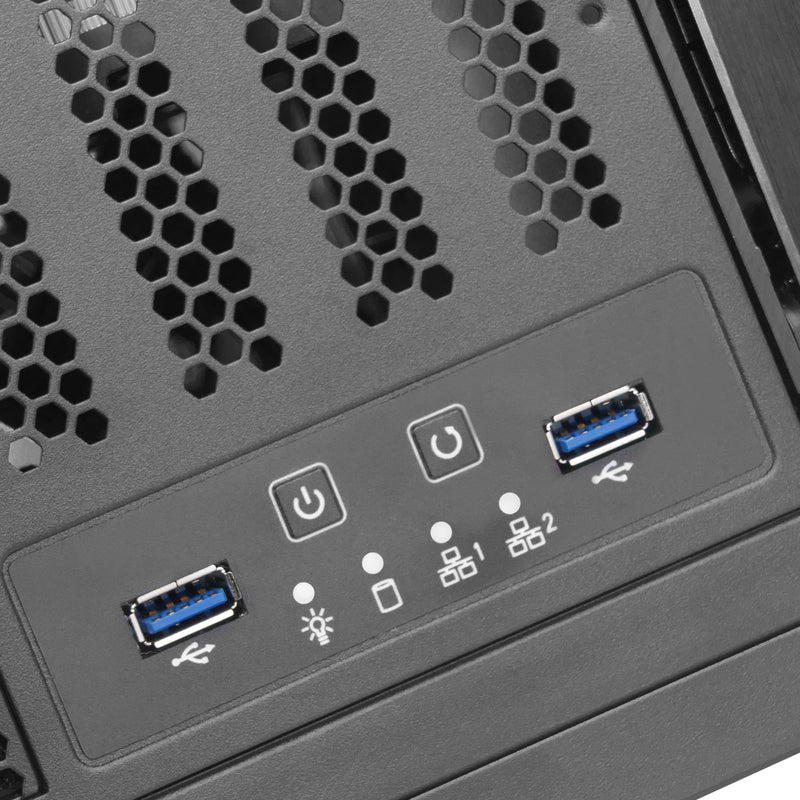 Load image into Gallery viewer, Silverstone rm41-506 rack behuizing (zwart | 2x usb-a 3.2 (5 gbit s))