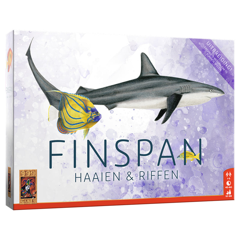 Load image into Gallery viewer, 999games 999 games finspan uitbreiding: haaien en riffen bordspel (uitbreiding, nederlands, 1 - 5 spelers, 45 minuten, vanaf 10 jaar)