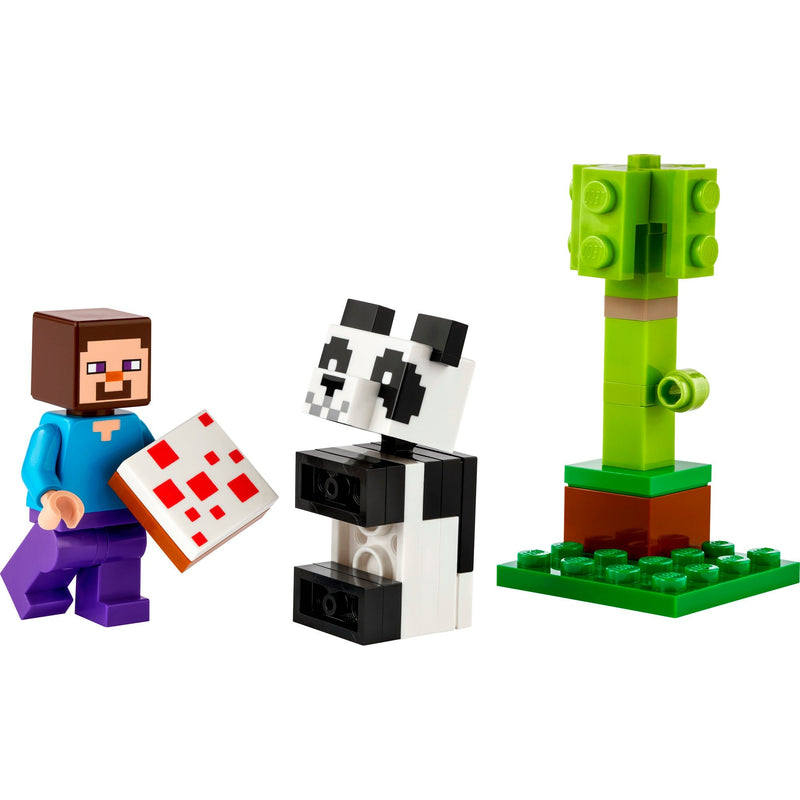 Afbeelding laden in galerijviewer, Lego minecraft - steve en babypanda constructiespeelgoed (30672)