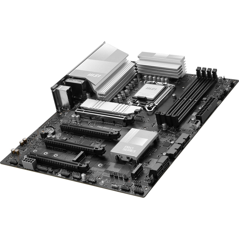 Load image into Gallery viewer, Msi pro b860-p wifi socket 1851 moederbord (zilver, raid, 5gb-lan, wi-fi 7, bt, sound, atx)