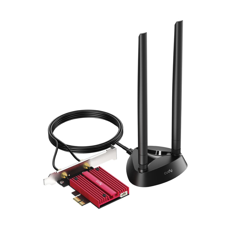 Load image into Gallery viewer, Cudy AX5400 Wi-Fi 6E Bluetooth 5.3 PCI-E Adapter