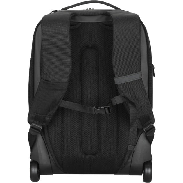 Load image into Gallery viewer, Targus 15.6” ecosmart mobile tech traveler rolling backpack trolley (zwart)
