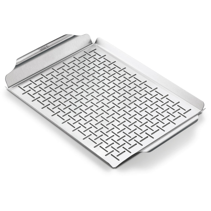 Load image into Gallery viewer, Weber deluxe grillpan grillkorf (zilver)