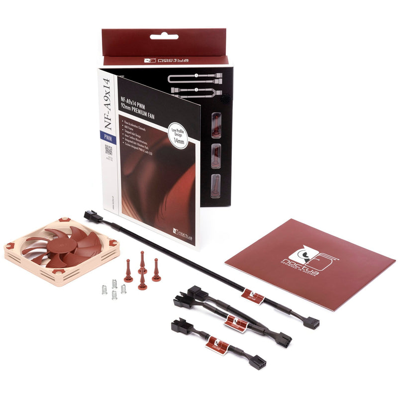 Load image into Gallery viewer, Noctua nf-a9x14 case fan (bruin, 92 x 92 x 14 mm, pwm)