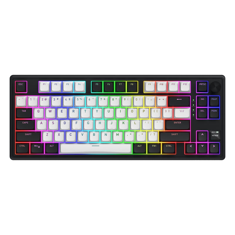Load image into Gallery viewer, Hator skyfall mag ultima 8k wireless rgb mechanisch gaming toetsenbord (zwart, us lay-out (qwerty), hator aurum ice, 80% (tkl), rgb, double-shot pbt, hot-swap, 2.4ghz | bluetooth | usb-c)