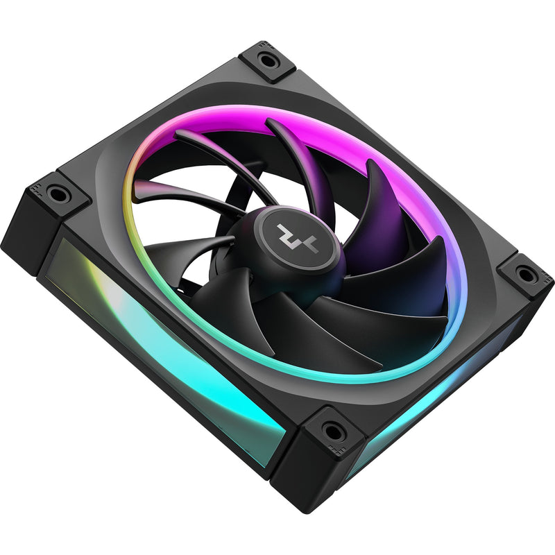 Afbeelding laden in galerijviewer, Deepcool fl12 rgb case fan (zwart, 120 x 120 x 25 mm, pwm)