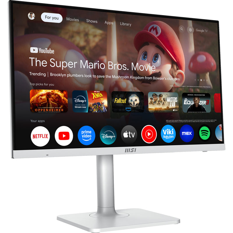 Load image into Gallery viewer, Msi modern md272upsw 27 4k uhd monitor (wit, hdmi, displayport, 2x usb-a, usb-c, wi-fi 5, bt, rj-45)