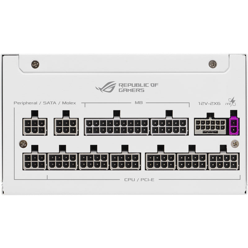 Load image into Gallery viewer, Asus rog strix platinum white edition modulaire 1000 watt voeding (wit, 1x 12v-2x6, 4x pcie)