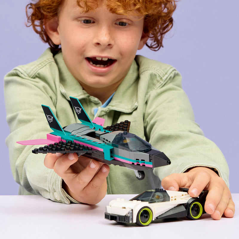 Load image into Gallery viewer, Lego city 60489 straalvliegtuig vs. sportauto