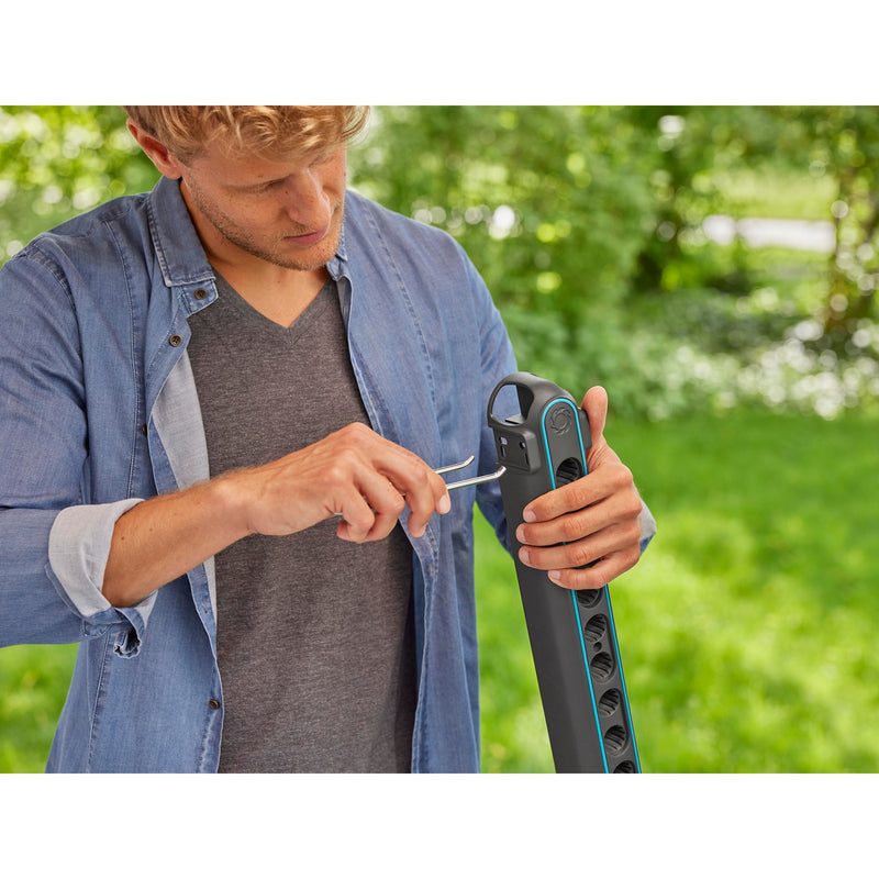 Load image into Gallery viewer, Gardena combisystem gereedschapsrek flex houder (donkergrijs turquoise)