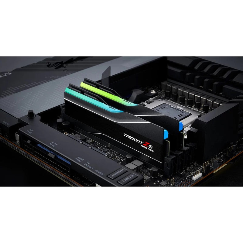 Load image into Gallery viewer, G.skill 64 gb ddr5-6000 (2x 32 gb) kit werkgeheugen (zwart, f5-6000j3040g32gx2-t, trident z5 neo rgb, expo)