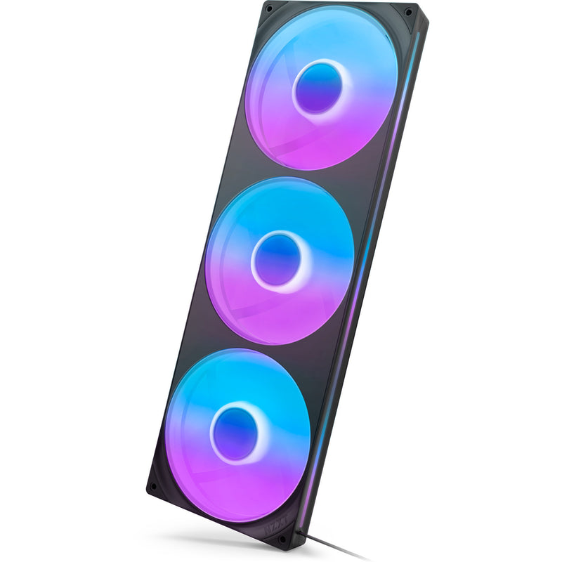 Load image into Gallery viewer, Nzxt f420 rgb core case fans (zwart, 3 stuks, 420 x 140 x 26 mm)