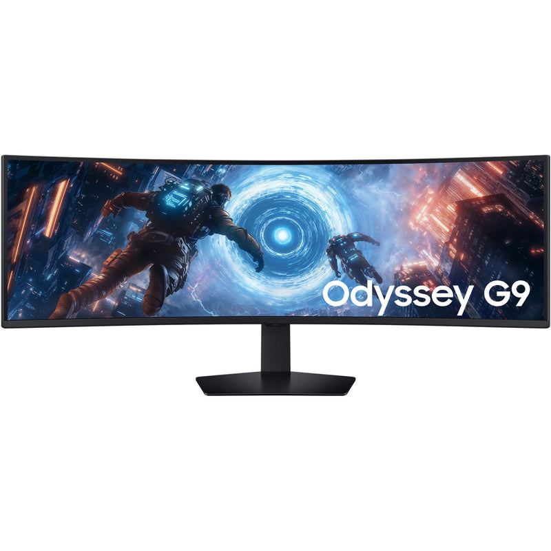Load image into Gallery viewer, Samsung odyssey g9 s49fg910eu 49 curved ultrawide gaming monitor (zwart, 144 hz, hdmi, displayport, amd freesync)