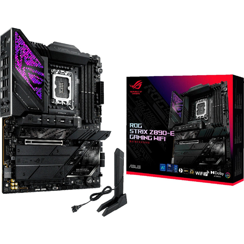 Load image into Gallery viewer, Asus rog strix z890-e gaming wifi socket 1851 moederbord (zwart, raid, 5gb-lan, wi-fi 7, bt, sound, atx)