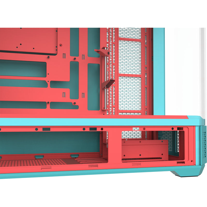 Afbeelding laden in galerijviewer, Thermaltake view 600 tg mint strawberry big tower behuizing (mint bes | 2x usb-a | 1x usb-c | tempered glass)
