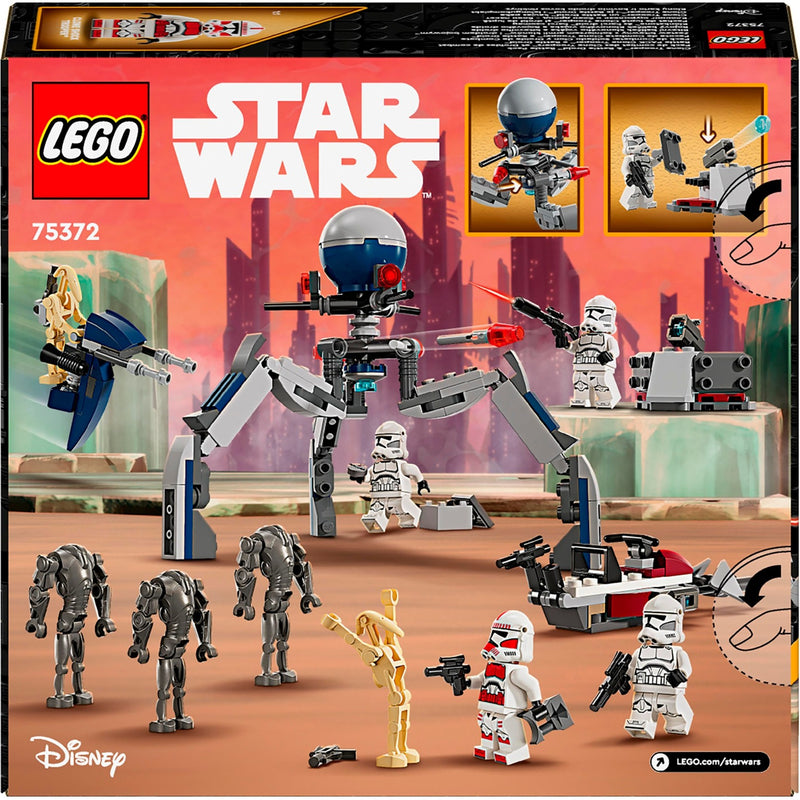 Load image into Gallery viewer, Lego star wars 75372 clone trooper en battle droid battle pack