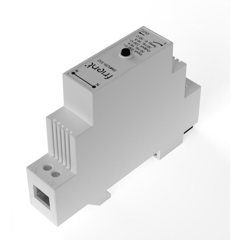 Afbeelding laden in galerijviewer, Frient smart din relay relais (lichtgrijs, zigbee)