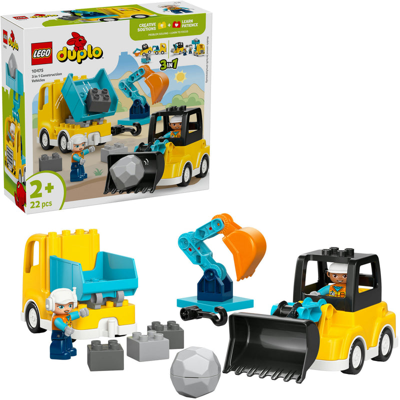 Load image into Gallery viewer, Lego duplo 10475 3-in1 bouwvoertuigen