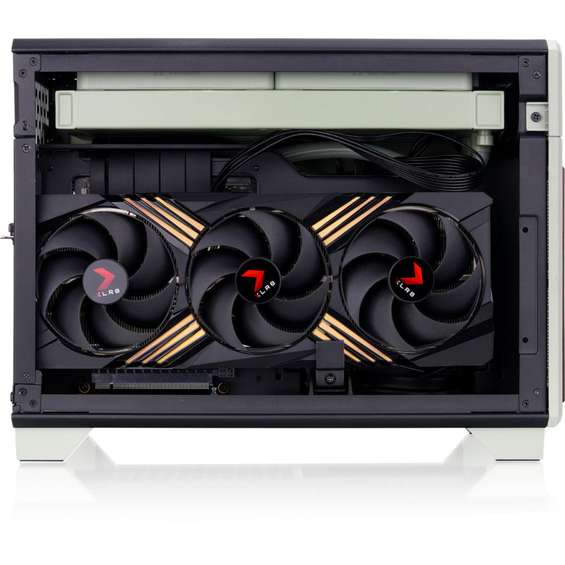 Load image into Gallery viewer, Thermaltake tr100 ws matcha green mini tower behuizing (lichtgroen | 2x usb-a | 1x usb-c)