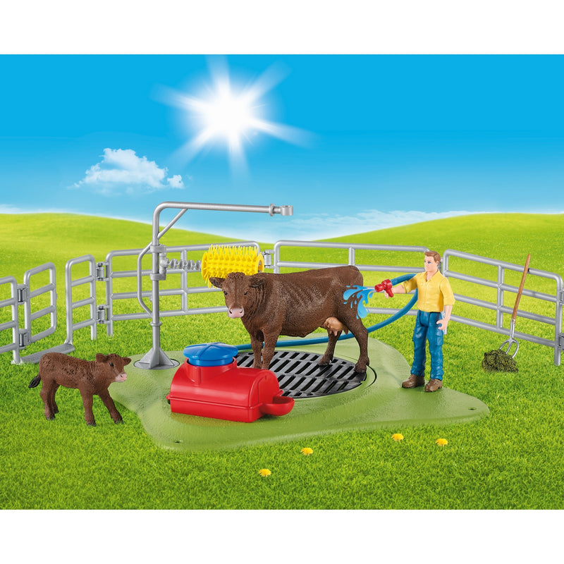 Load image into Gallery viewer, Schleich farm world - koe wasstation speelfiguur (42529)