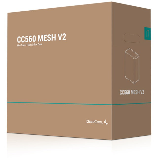 Afbeelding laden in galerijviewer, Deepcool cc560 mesh v2 midi tower behuizing (zwart | 2x usb-a | rgb | window)