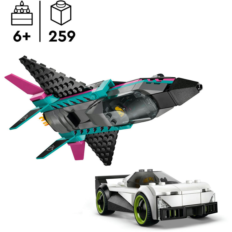 Load image into Gallery viewer, Lego city 60489 straalvliegtuig vs. sportauto
