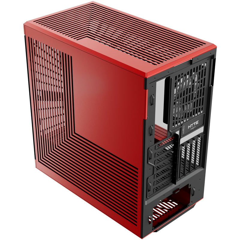 Load image into Gallery viewer, Hyte y40 midi tower behuizing (rood zwart | 2x usb-a | 1x usb-c | tempered glass)