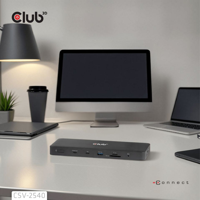 Afbeelding laden in galerijviewer, Club 3d 14-1 usb-c quad display dockingstation (zwart)