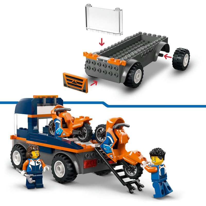 Load image into Gallery viewer, Lego city 60491 transportwagen voor motoren