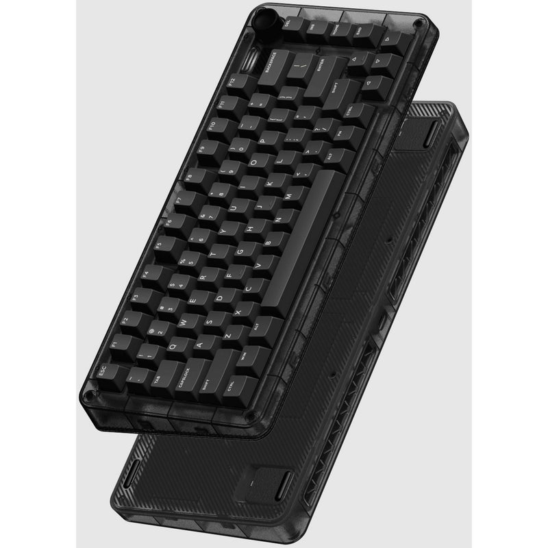 Afbeelding laden in galerijviewer, Iqunix zx75 dark side wireless mechanical keyboard (zwart, us lay-out (qwerty), gateron brown, 75%, rgb leds, hot-swappable, double-shot pbt, 2.4ghz | bluetooth 5.1 | usb-c)