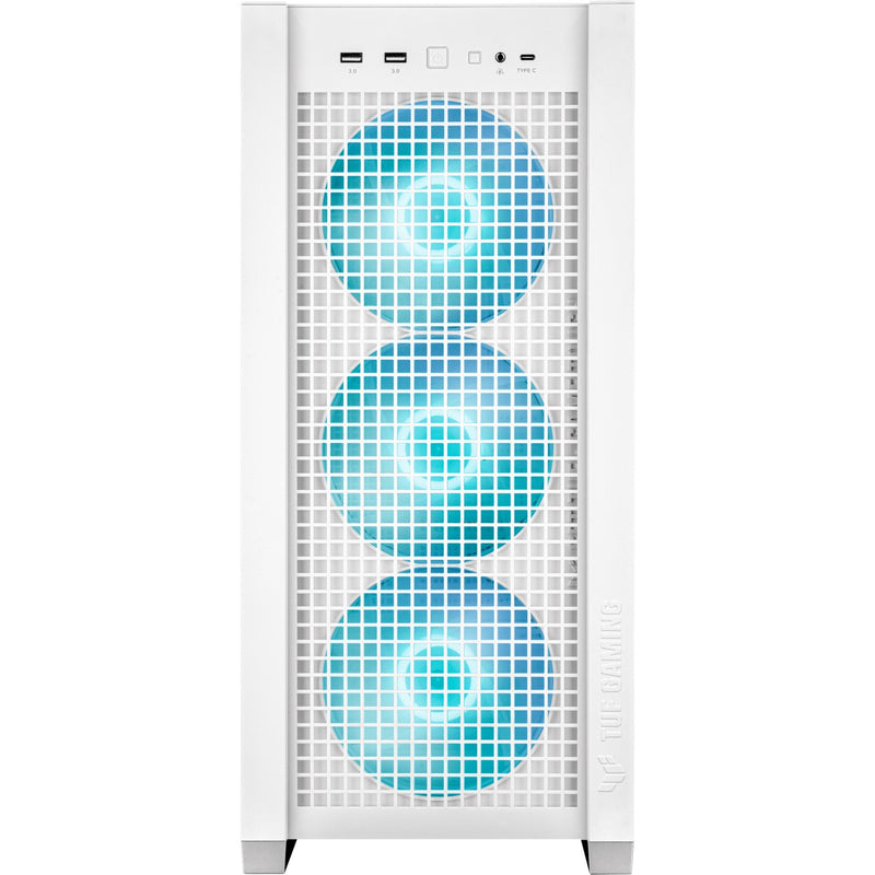 Load image into Gallery viewer, Asus tuf gaming gt302 argb midi tower behuizing (wit | 2x usb-a | 1x usb-c | rgb | tempered glass)
