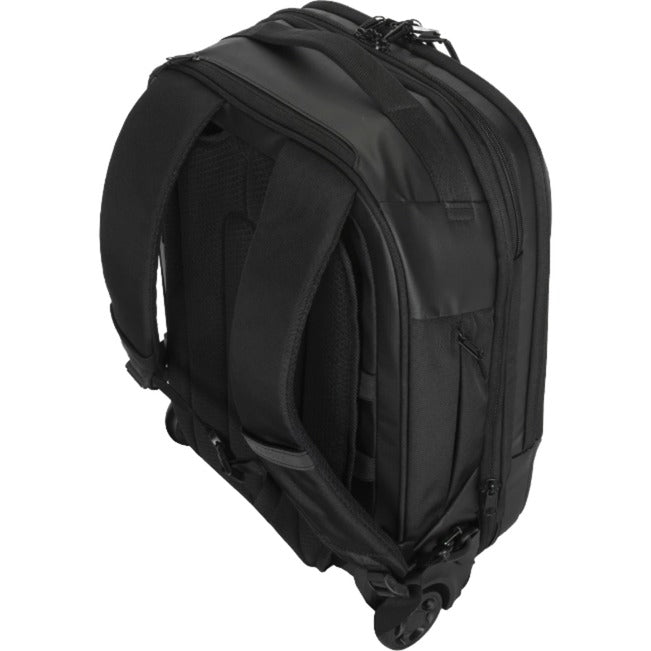 Load image into Gallery viewer, Targus 15.6” ecosmart mobile tech traveler rolling backpack trolley (zwart)
