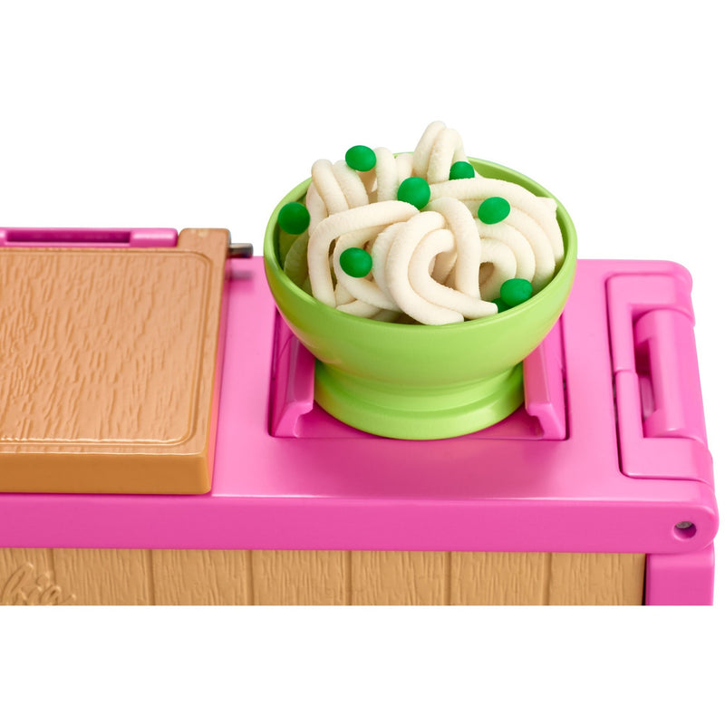 Load image into Gallery viewer, Barbie noodle bar speelset en pop