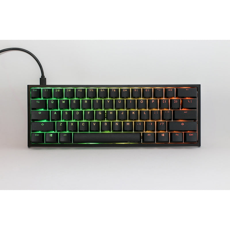 Load image into Gallery viewer, Ducky one 2 pro mini classic rgb mechanisch gaming toetsenbord (zwart, us lay-out (qwerty), cherry mx speed silver, 60%, rgb led, double-shot pbt, quack mechanics)