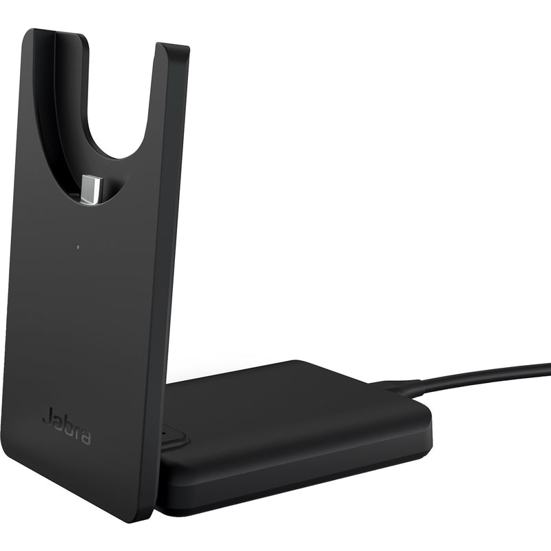 Afbeelding laden in galerijviewer, Jabra evolve2 55 - link390c ms stereo met oplaadhouder on-ear headset (zwart, stereo, microsoft teams, usb-c, link380c)