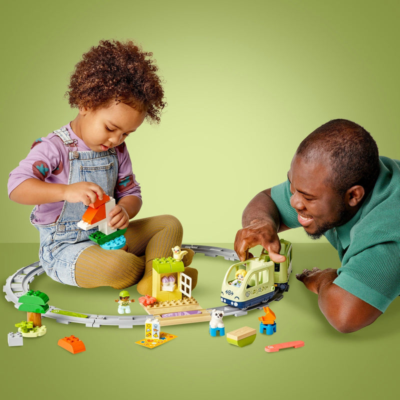 Load image into Gallery viewer, Lego duplo stad - interactieve avonturentrein constructiespeelgoed (10427)