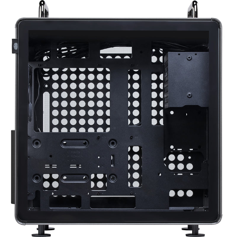 Load image into Gallery viewer, Cooler master qube 540 stardust iron midi tower behuizing (zwart | 2x usb-a | 1x usb-c | tempered glass)