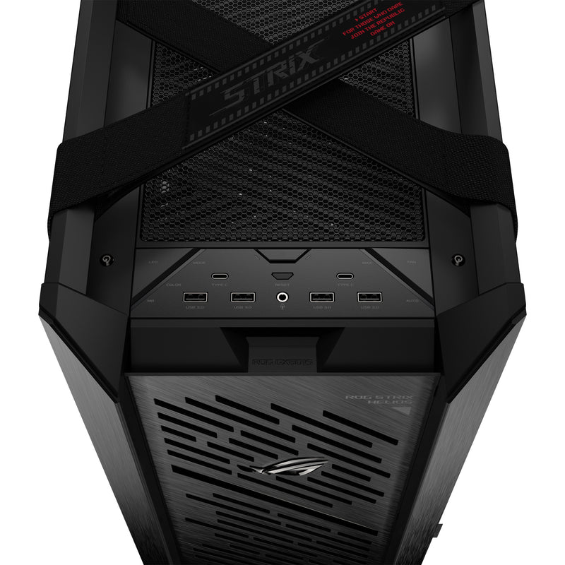 Load image into Gallery viewer, Asus rog strix helios ii gx601s midi tower behuizing (zwart | 4x usb-a | 2x usb-c | rgb | tempered glass)