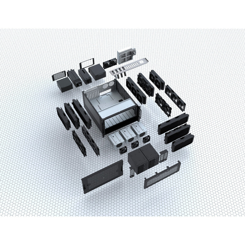 Load image into Gallery viewer, Silverstone rm600 rack behuizing (zwart)