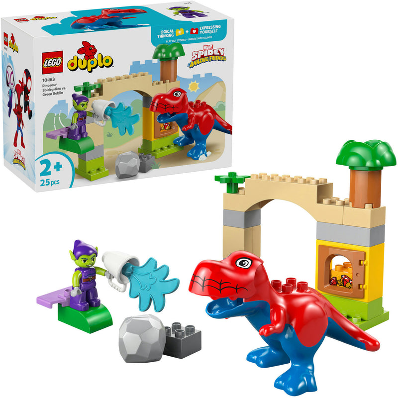 Afbeelding laden in galerijviewer, Lego duplo 10463 dinosaurus spidey-rex vs. green goblin