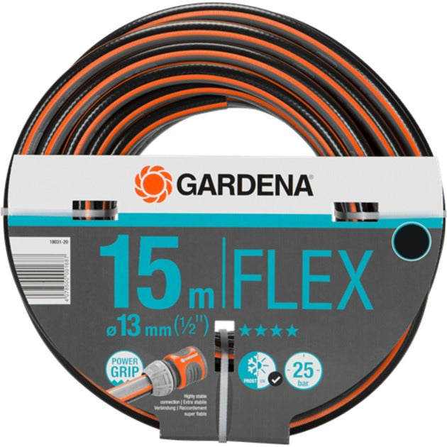 Load image into Gallery viewer, Gardena comfort flex slang 13 mm (1 2 ) (zwart oranje, 18031-20, 15 m)